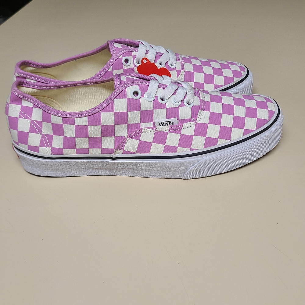 Vans Authentic Checkerboard casual skateboard sneakers size 9 1/2 - Picture 7 of 10